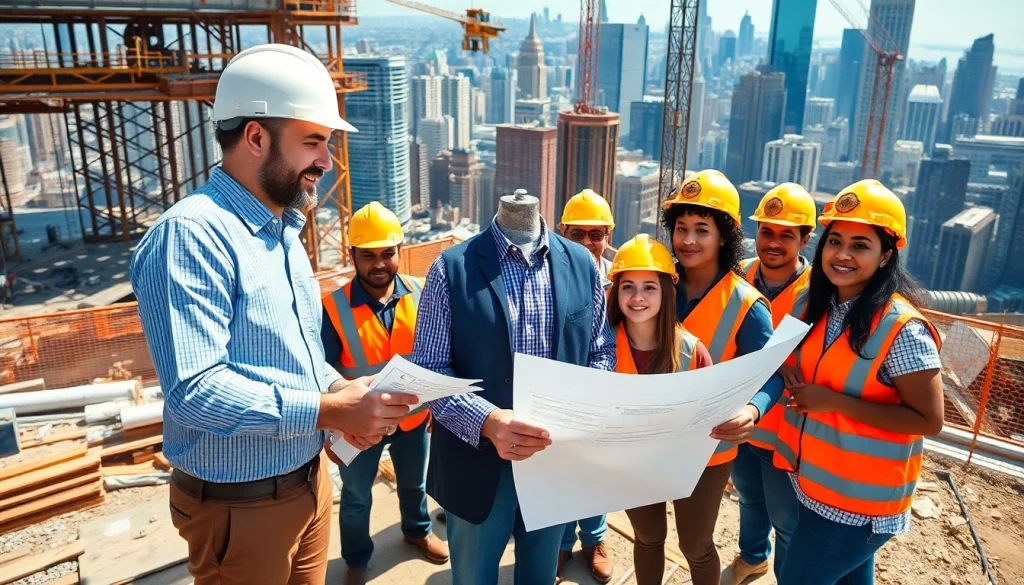 New York City General Contractor leading a diverse construction crew on-site.