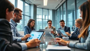 协同工作场景，展示 WPS官网 软件在高效团队协作中的使用。