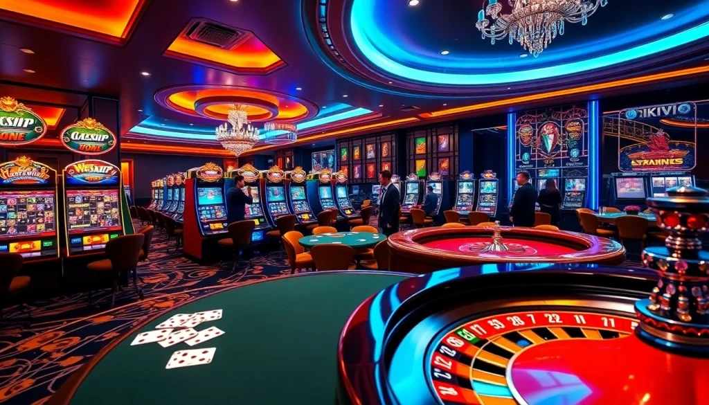 Experience the excitement of rikvip casino with vibrant slot machines and thrilling table games.
