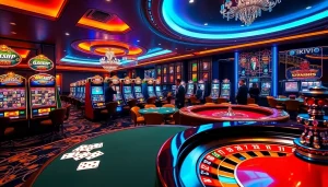 Experience the excitement of rikvip casino with vibrant slot machines and thrilling table games.