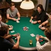 Players enjoying an exciting poker game night with w 88 in a lively home setting.