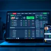 Betting interface display featuring sports stats and options for 슈어맨2.