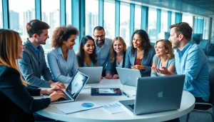 Team discussing Strategy Capture Management strategies in a modern office environment.
