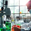 Investigating NAD+ molecules in a modern laboratory, highlighting scientific innovation.