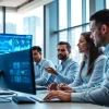 Delivering managed IT services Lakeland with a collaborative team in a modern office.