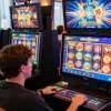 Exciting players enjoying slot games in a vibrant online casino