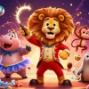 Experience excitement with pg soft's dynamic illustration of a circus-inspired casino scene.