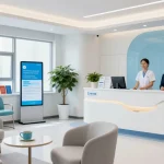 David Hoffmeister reviews in a healthcare setting, showcasing compassionate patient care in a modern clinic.