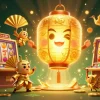 Mainkan slot online di mesin dengan keberuntungan emas dan simbol keberuntungan yang mempesona.