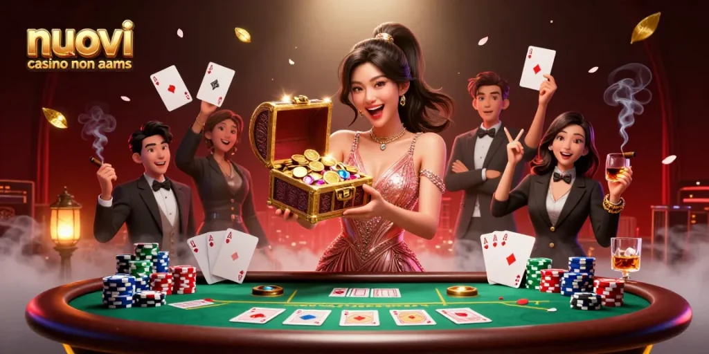 Vivi l'emozione nei nuovi casino non aams con un'incredibile cassa del tesoro di ricchezze e azioni di poker.