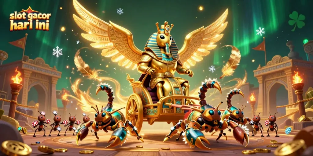 Engage with exciting slot gacor hari ini through a stunning illustration showcasing vibrant casino action.
