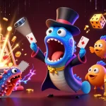 Experience the excitement at menangclub88 with a magical underwater casino performance, featuring vibrant characters and gaming elements.