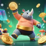 Experience winning moments at Sunwin with a vibrant 3D casino scene featuring unique characters and crypto elements.